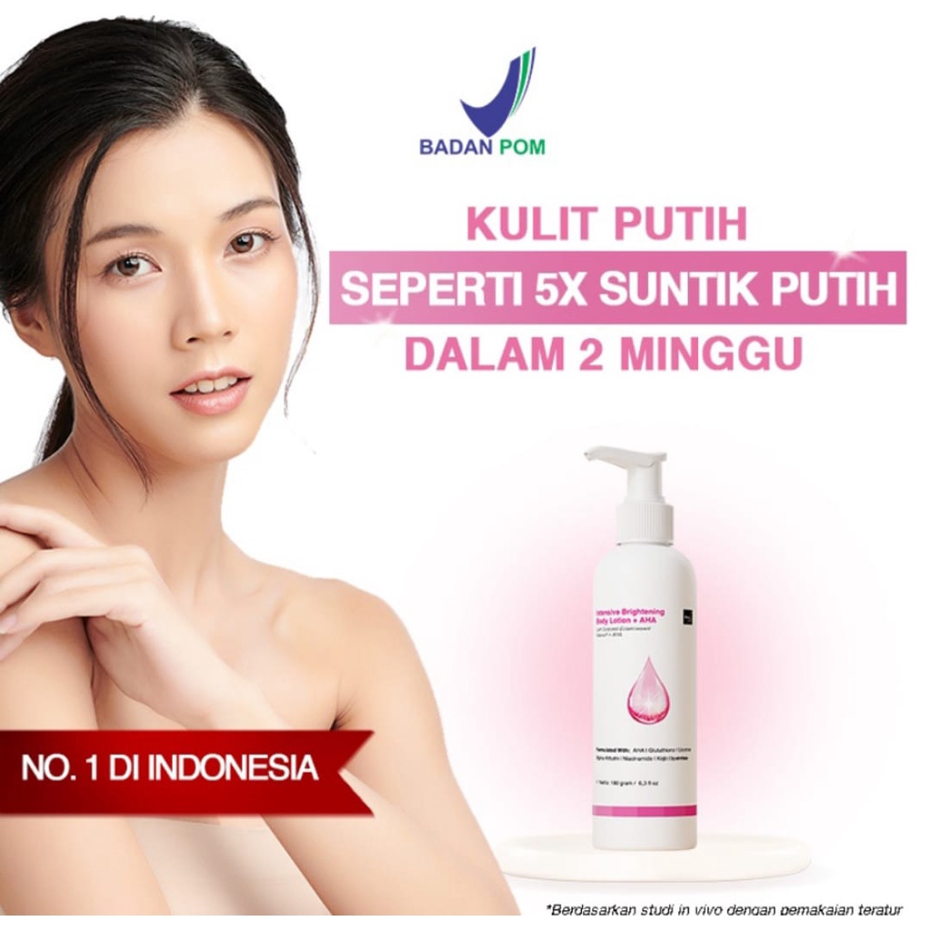 BEAUDELAB BRIGHTENING BODY LOTION AHA / LOTION PEMUTIH BADAN EXTRA SUNSCREEN