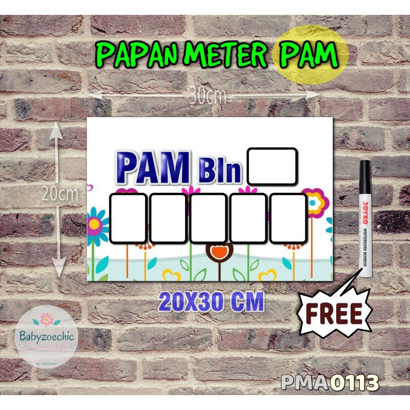 

Zoe Papan Meter Listrik PLN PAM motif Unik - Floral 13