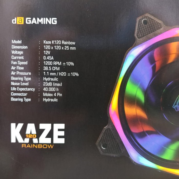 Digital Alliance Kaze K120 Rainbow Fan Case 12cm fan DA