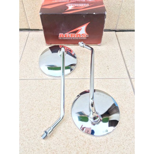 bermanfaat         Spion Bulat Cermin Motor Kaca Sepion Tangkai Panjang Drat 14 Yamaha V75 Yamaha