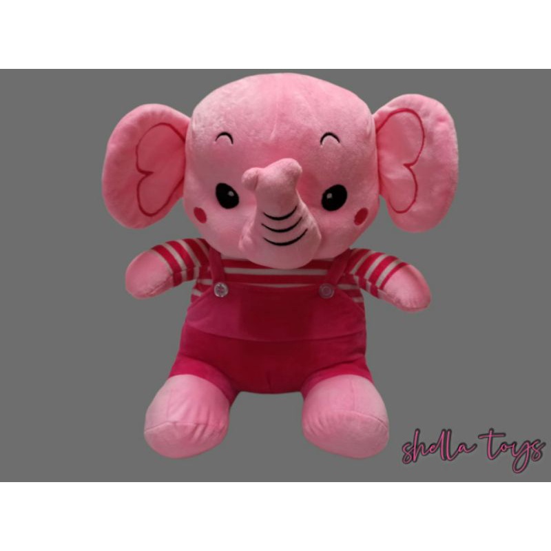 BONEKA GAJAH PAKE BAJU UKURAN  XL BAHAN YELVO