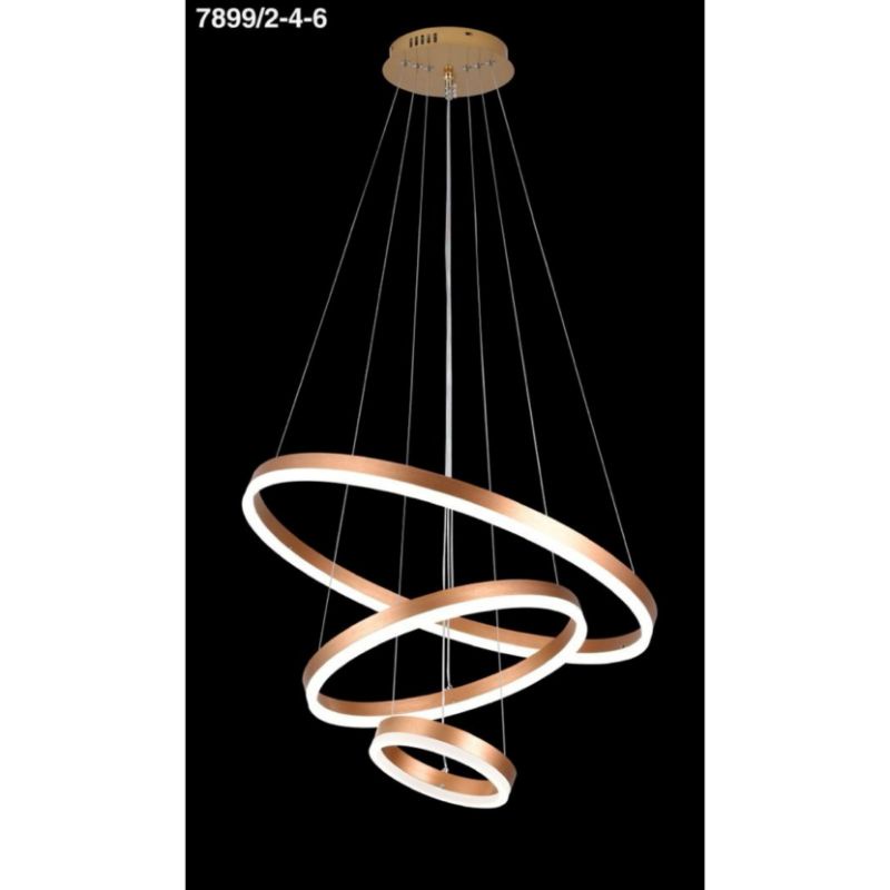 Lampu gantung led 3 ring