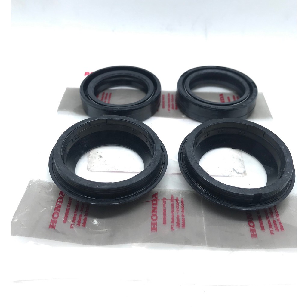 SEAL SHOCK DEPAN + TUTUP DEBU GL PRO/CB150R/TIGER/MEGAPRO/VERZA