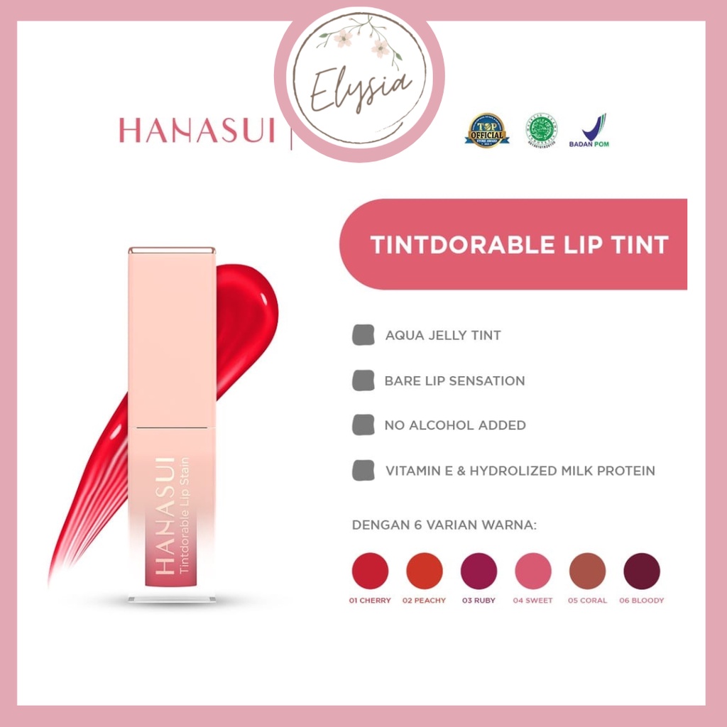 ✨ ELYSIA ✨ Hanasui Tintdorable Lip Stain/ Lip Tint