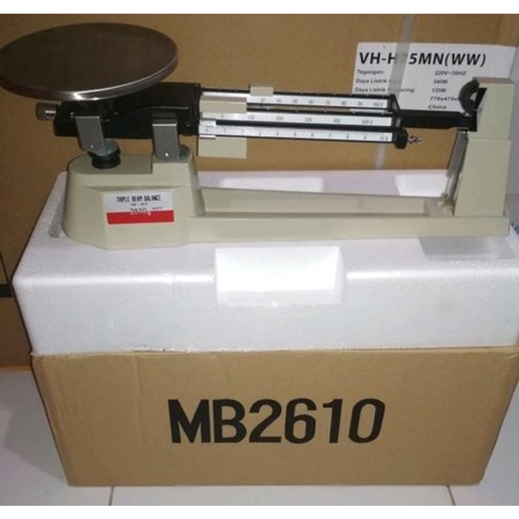 Neraca / Timbangan MB2610 3 Tiga Lengan MB 2610 Triple Beam Balance