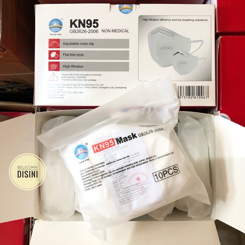 [ISI 50pcs] MASKER KN95 (5 ply) Surgical Protective Mask / Disposable Face Mask Kesehatan Anti Virus