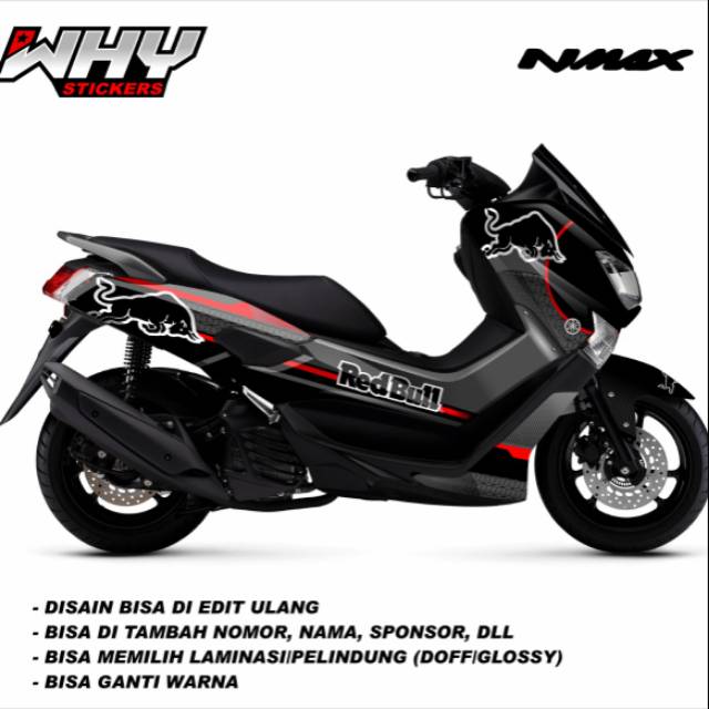 Decal Stiker Dekal Sticker NMAX Fullbody Redbull