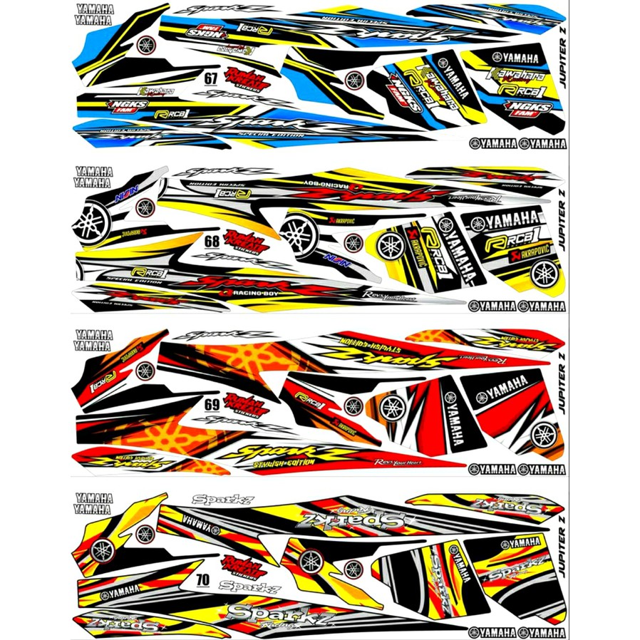 Sticker Striping Variasi Thailand Thailook Jupiter Z New / Robot   -7 f1451