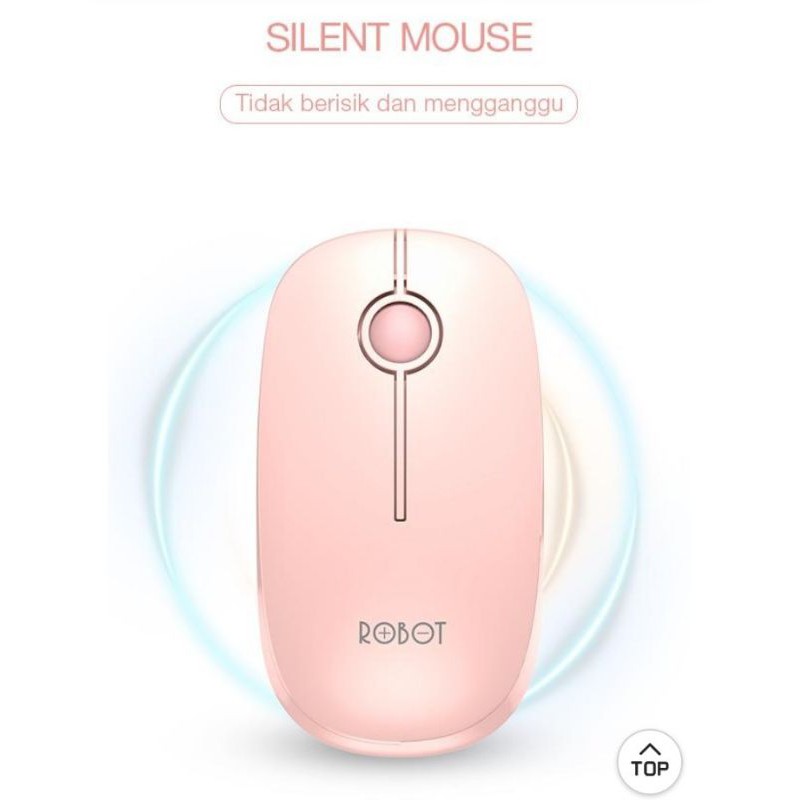 Robot M330 Mouse Wireless 2.4GHz Silent Mute Click Stylish