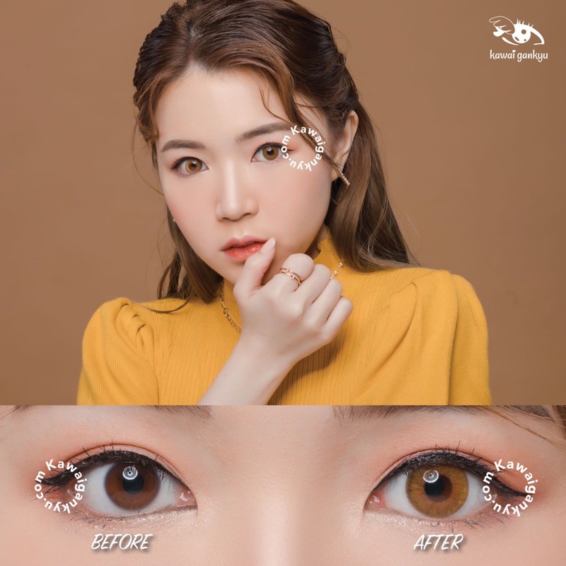 KawaiGankyu softlens - Princess symphony hazel (1botol)