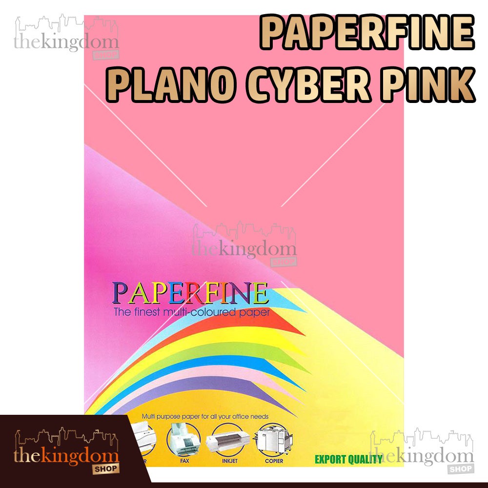 

Paperfine Kertas HVS Warna Plano Cyber Pink Muda 61x86cm Isi /25 Lembar