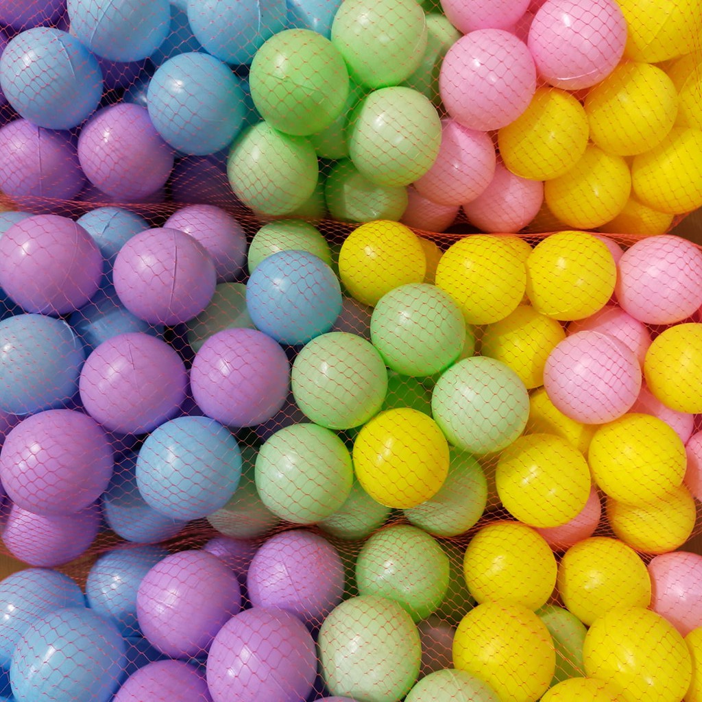 Bola Plastik isi 100 Warna Pastel Mainan Mandi Bola Pastel
