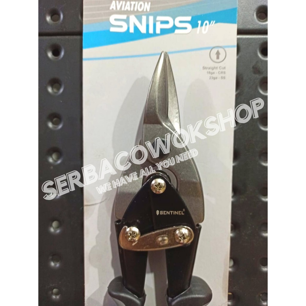 Sentinel Gunting Hollow Baja Ringan Gunting Seng 10 Inch Aviation Snips 250 mm Termurah Berkualitas