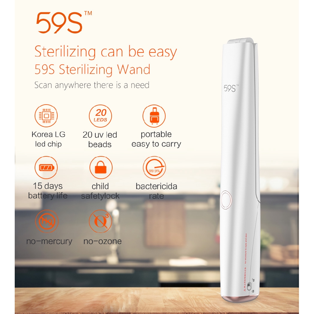 ELEK106 STERIL LIPAT 59S UVC LED LEADING STERILIZATION WAND X5