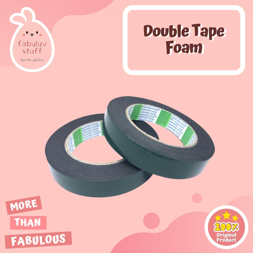 

ATK ~ Double tape foam / Doble tap Busa / Doubletape Tebal Hitam 1 inch