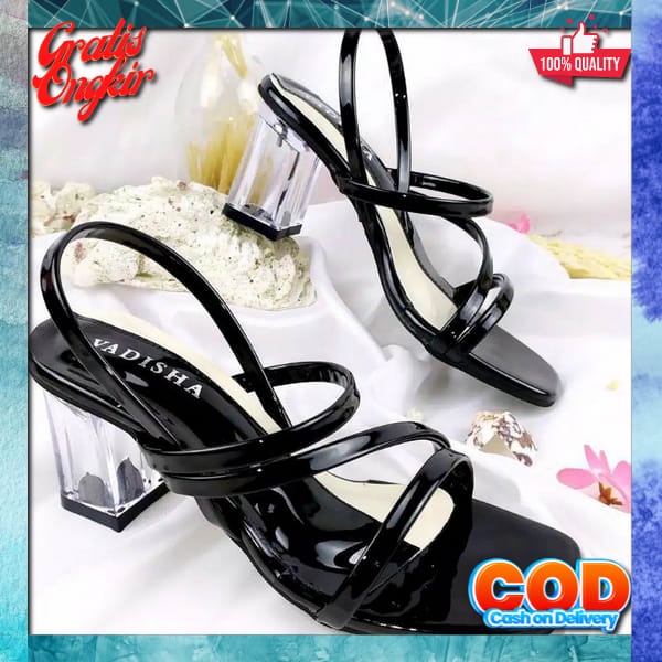 Sandal High Hells Wanita Import Sandal Hak Kaca Wanita Sandal Kelsey 3265-1 K Hils Kekinian Import S