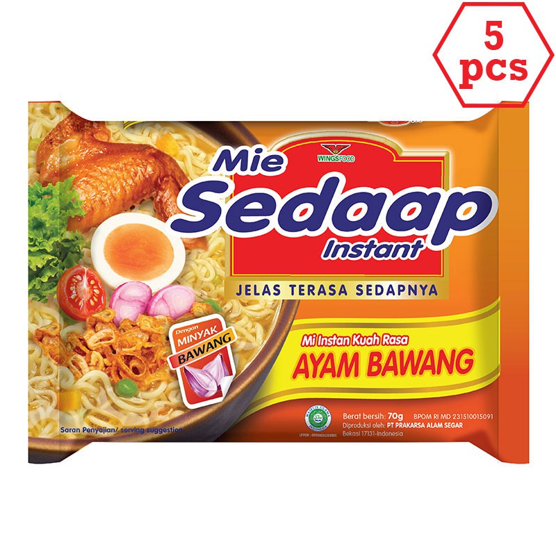 

Sedaap Mie Ayam Bawang 70g 5pcs