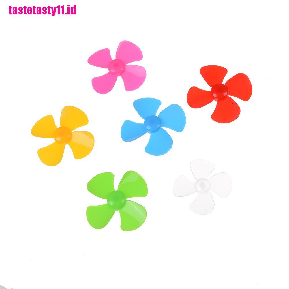 【TTID】6pcs High quality ABS Plastic Propeller 4 blade model accessories 2mm X 5