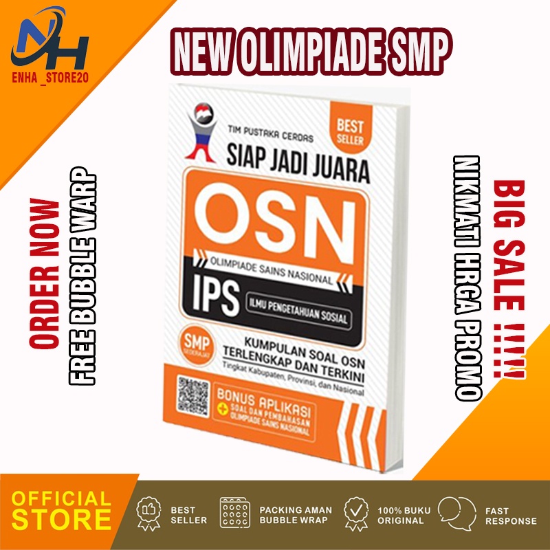 Buku KSN KSM Olimpiade Sains Siap Juara OSN IPS SMP MTs Ter Baru Murah Original Ori 2022 2023