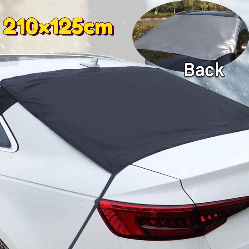 Stylish Car Sun Shade Foldable Strong Magnetic Kerai Mobil Untuk Kaca Depan Tahan Air Penutup Pelindung Debu Musim Dingin Penutup Jendela Depan Mobil Car Cover UV Protection