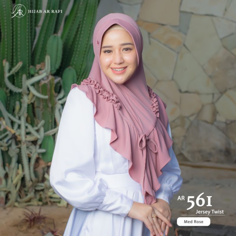 Arrafi Hijab Kode AR 561-Med rose