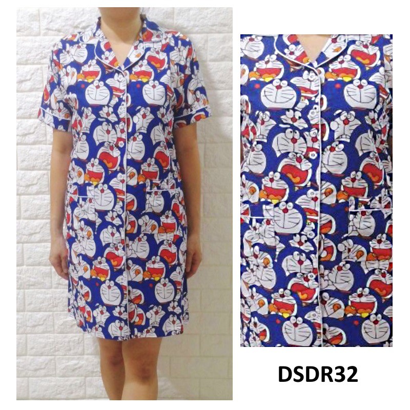 DSDR32 - Daster Katun Jepang Doraemon Full Print