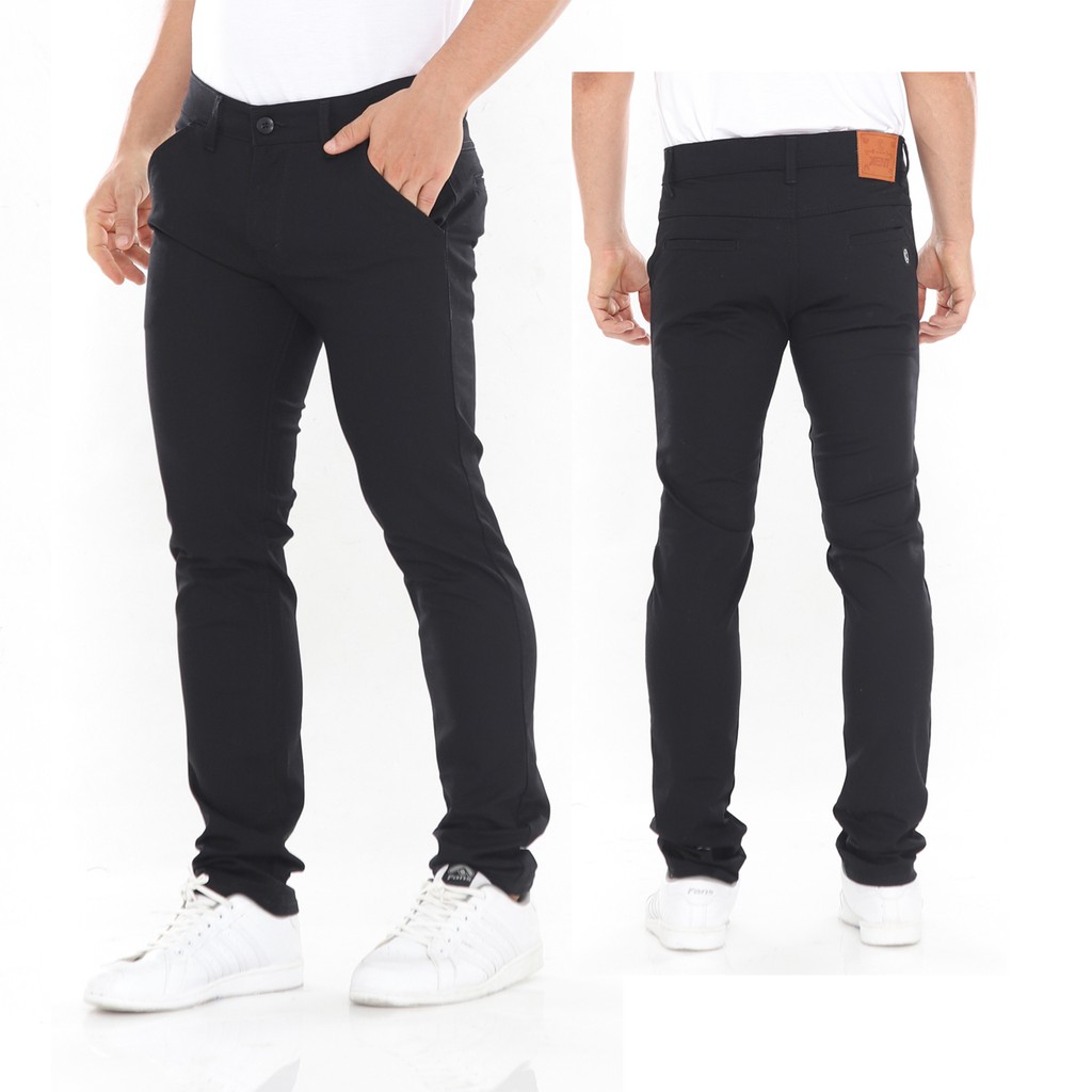 Kent Celana Chino Hitam Premium Original