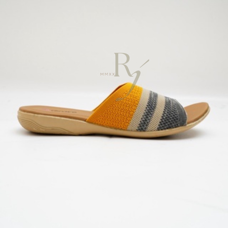 GRACE [AURORA SELOP] /Sandal Teplek Wanita Distro Selop Rajut elastis Flat/ Sandal Slop Karet Rajut Cewek