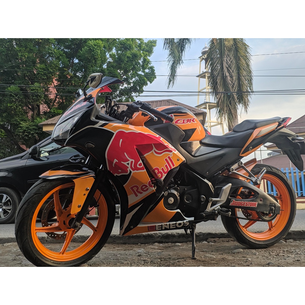 Stiker CBR 150R 2015 Decal Premium Full Body Orange RedBull Variant Glossy DNKZ