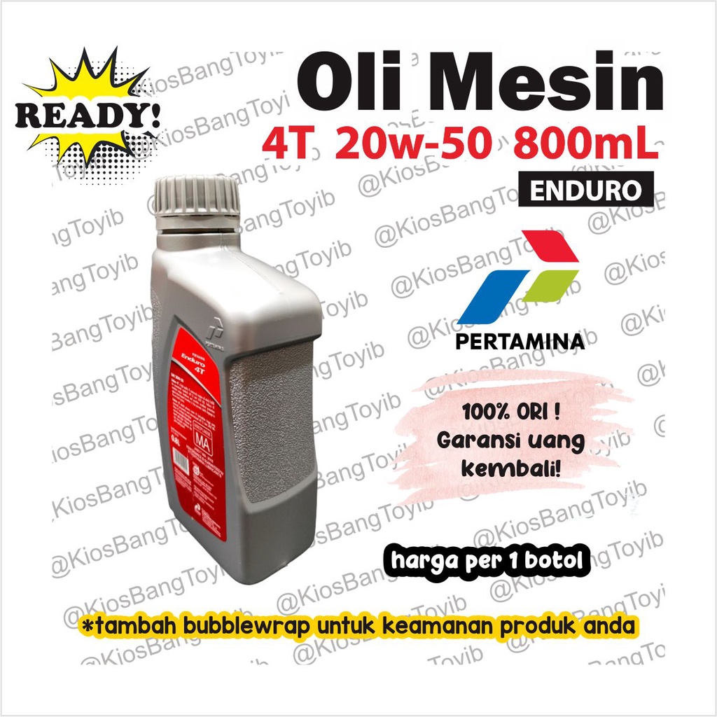 Oli Mesin Motor Pertamina ENDURO 4T 20w 50 (800mL)