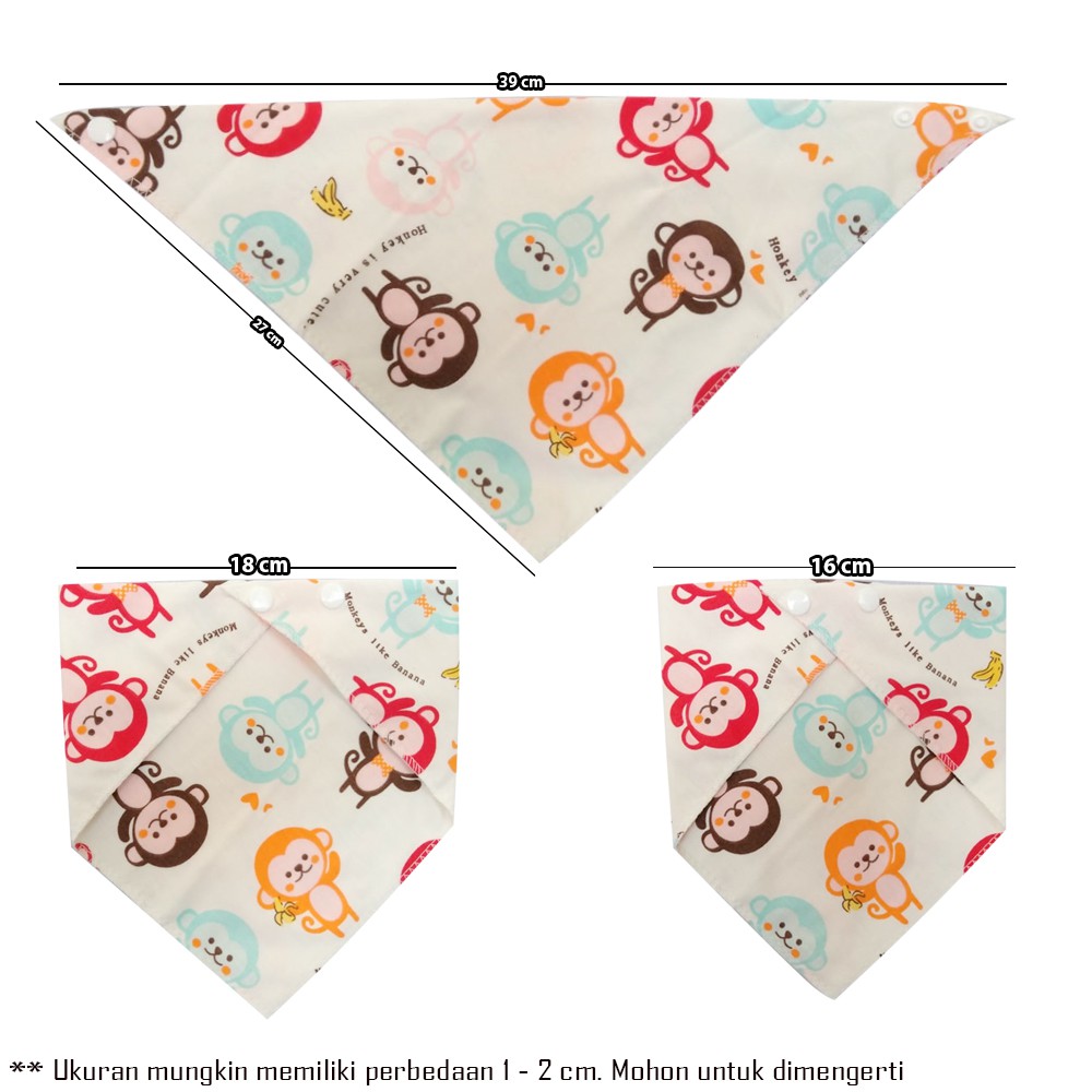 Baby BIB Slabber Segi Tiga Anak Motif Tadah Iler Bayi Celemek slaber ch