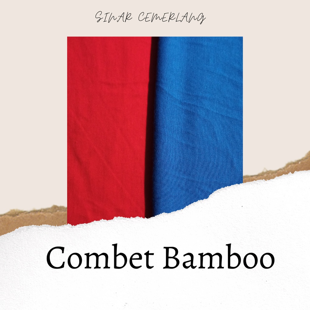 Kain Bahan Kaos Kiloan Cotton Combed Bamboo