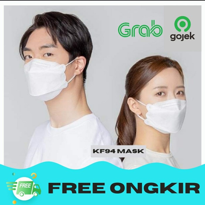 Hot sale MASKER K F 94 KF94 KF 94 MOUSON KOREA WARNA PUTIH HITAM IZIN KEMENKES hanya di shopee