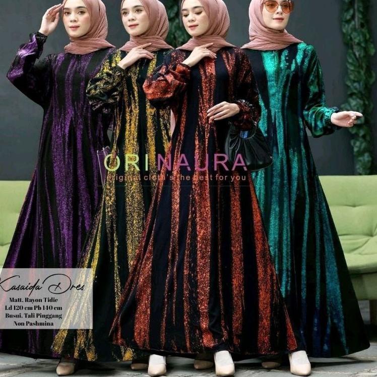 Sudah READY.. Gamis twil rayon ORI kasaida dres