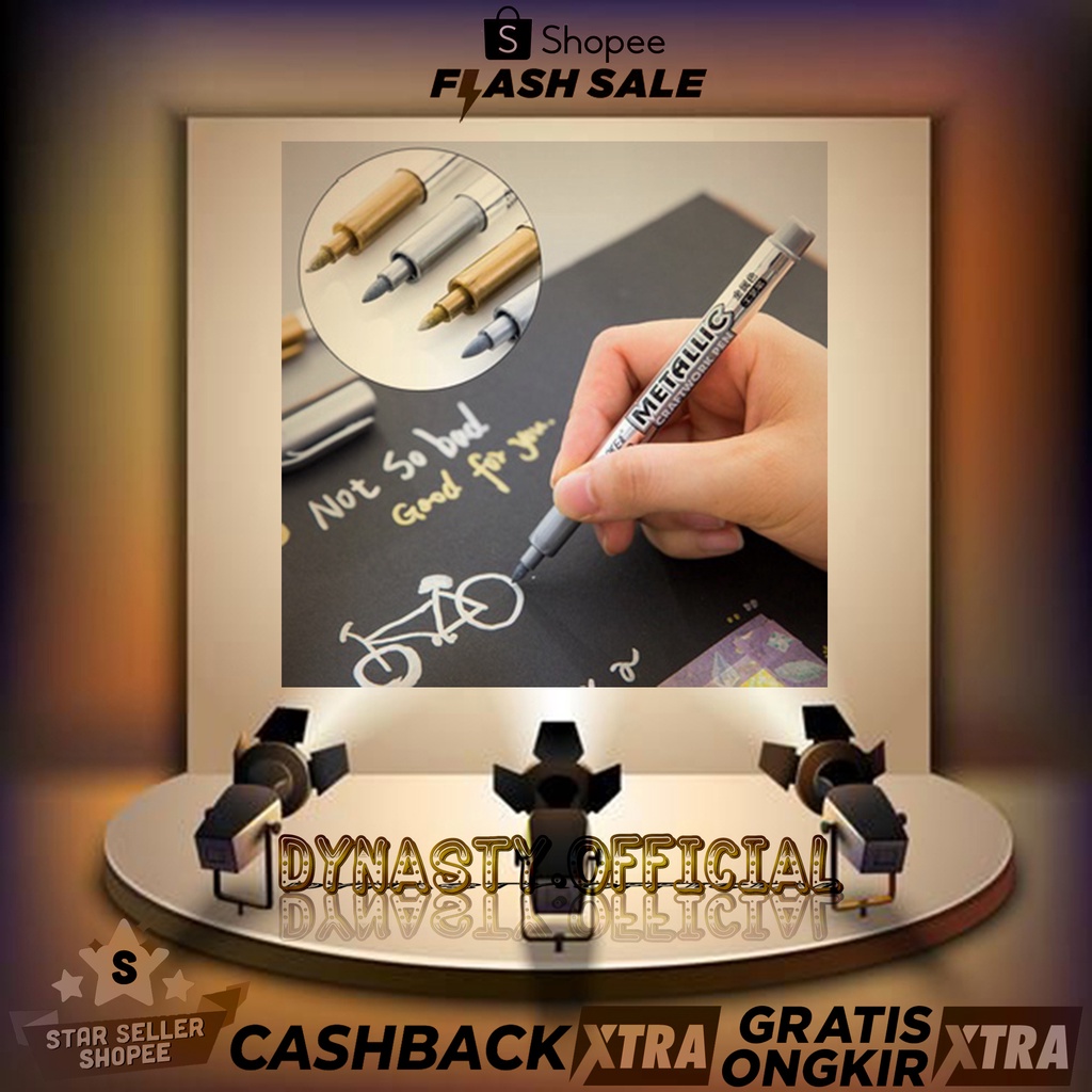 

Pena Tag Kertas Warna Emas Perak Metalik Untuk Album Foto Scrapbooking Pesta Ulang Tahun