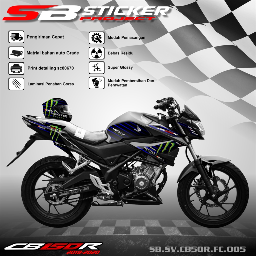 STRIPING CB150R FACELIFT  - STRIPING STICKER LIST VARIASI HONDA CB150R FACELIFT 005
