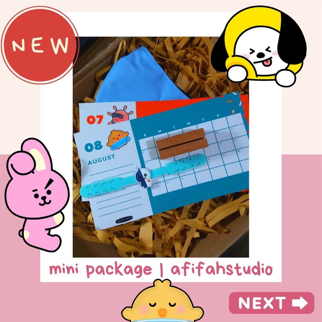 

Mini Package Kalender Konektor Masker BT21