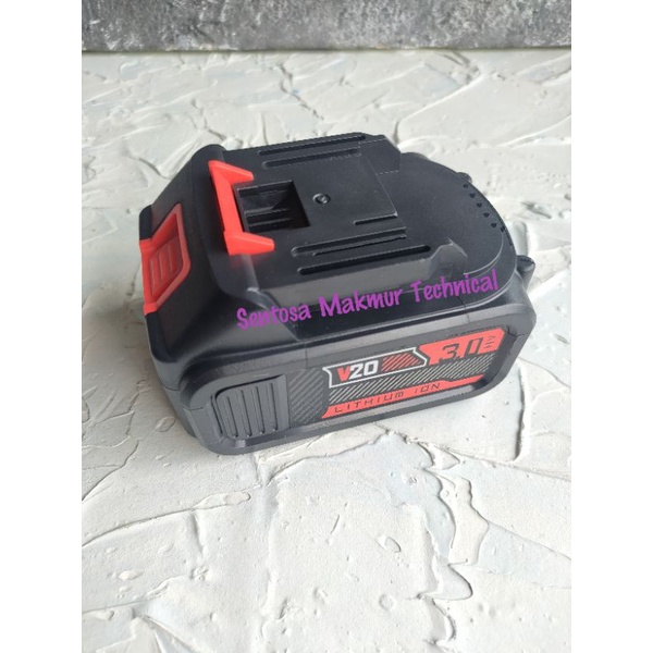 20V 3AH Baterai Battery Cordless Li-ion Lithium Ion 20 Volt 3 AH