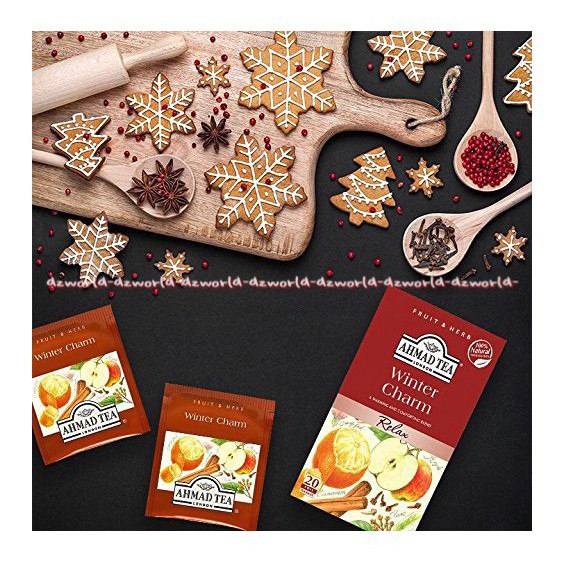 Ahmad Tea Fruit &amp; Herbs Infuision Winter Charm 20foil Teh Rasa Buah Apel Ahmadtea