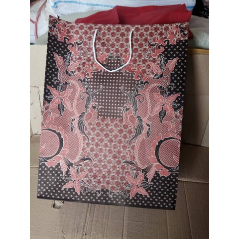 

Paperbag Batik 25x35x8cm Paper Bag Tas Kertas Batik Tas Sovenir (MF8)