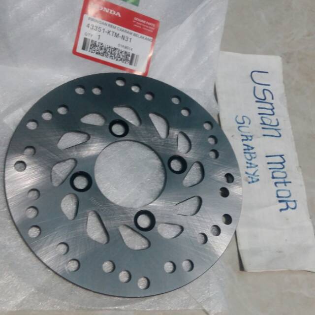 Disc piringan cakram belakang honda SupraX125 original AHM