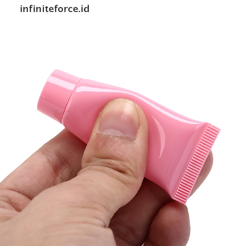 (Infiniteforce.Id) 5pcs / Set Botol Plastik Kosong 5ml Untuk Lotion / Kosmetik