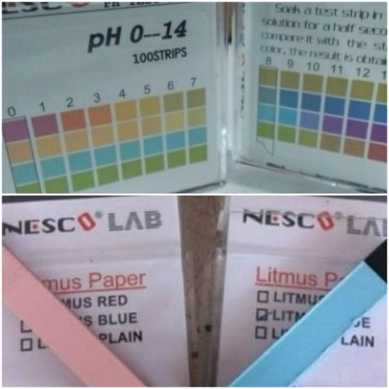 Kertas Lakmus Merah / Kertas Lakmus Biru / Litmus / Kertas PH Air / Ph air
