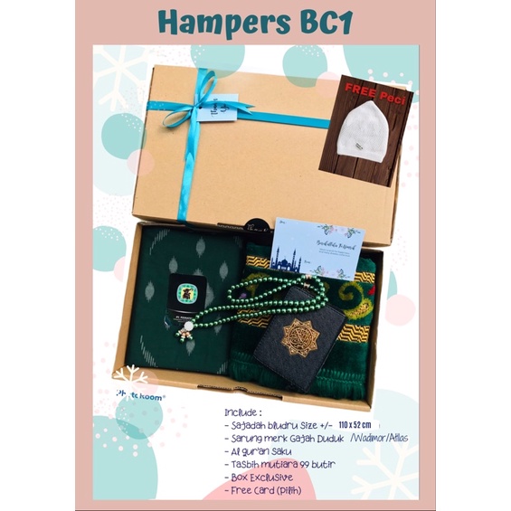 Hampers Sajadah Sarung  Lebaran/Parcel/Kado/Souvenir Pengajian, Pernikahan