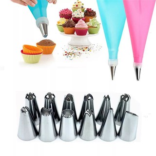 Jual Pcs Set Spuit Piping Bag Silikon Plastik Segitiga Cake