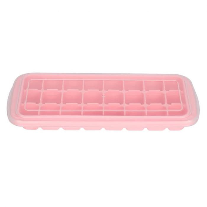 Cetakan Es Batu + Penutup 24 Kotak Ice Cube Tray