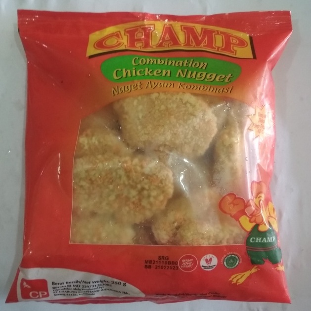 

CHAMP COMBINATION CHICKEN NUGGET 250g