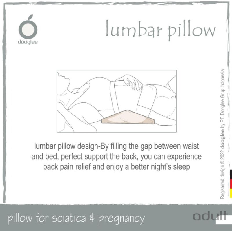Lumbar Pillow by Dooglee bantal teraphy saraf kejepit