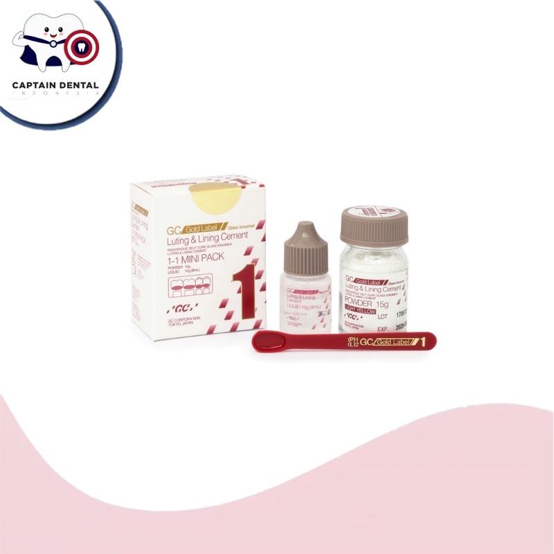 GC Fuji I Mini Pack Luting Lining Cement | Fuji 1 | 15 gr/10 gr
