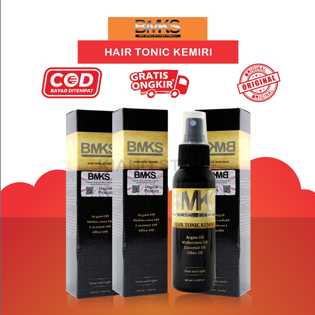 BMKS HAIR TONIC KEMIRI BPOM | Hair Tonik Rambut Rontok | BMKS Hair Tonic